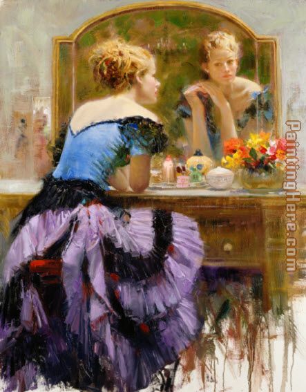 Pino romantic soft woman By the Mirror